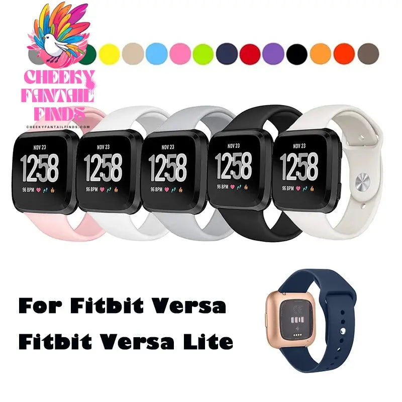 Watch Straps for Fitbit Versa 2 /Fitbit Versa /Versa Lite/Versa Special Edition,Silicone Watch Band for Fitbit Versa Smart Watch Cheeky Fantail Finds