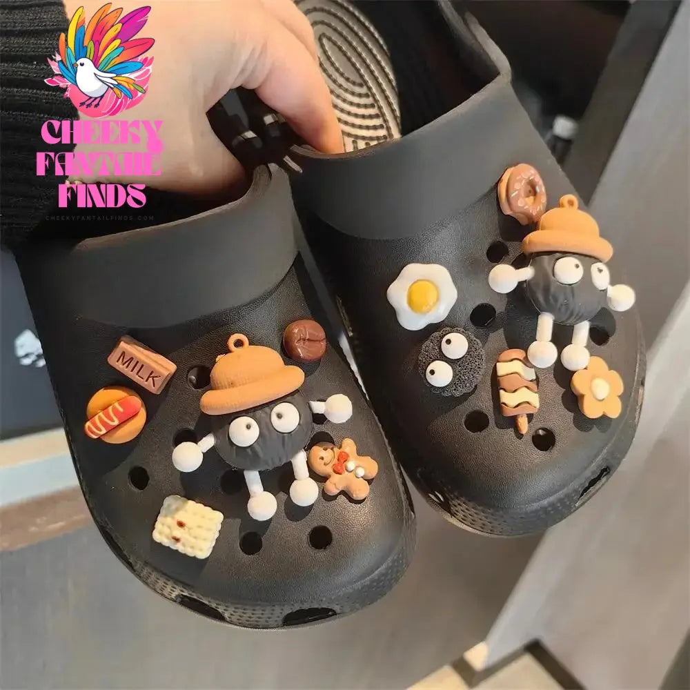 Whole Set Hot DIY Hole Shoes Charms for Cute Cartoon Handmade Charms Designer Quality Garden Shoe Decoration Girl Gift 2024 New Cheeky Fantail Finds