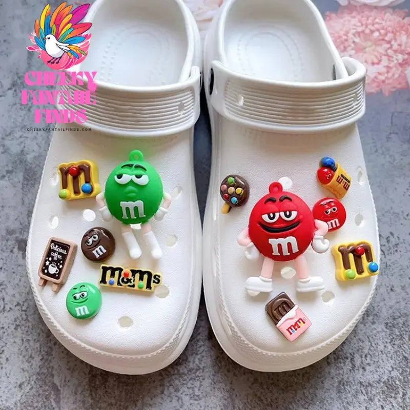 Whole Set Hot Sale DIY Hole Shoes Charms for Cute Cartoon Handmade Charms Designer Quality Garden Shoe Decoration Girl Gift Cheeky Fantail Finds