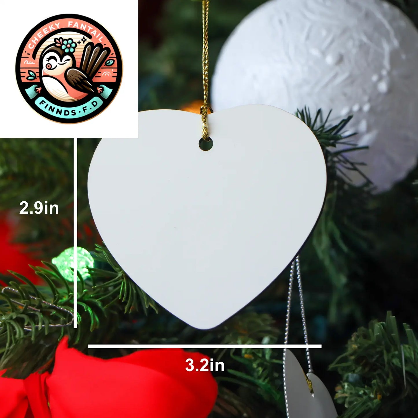World's Greatest Teller Funny Heart Ornament Gifts from Friends to Family for Christmas - Image 2