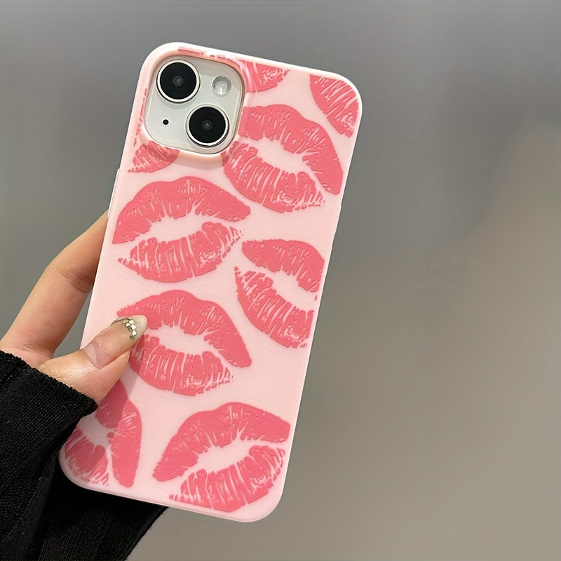 Lips Suitable For Apple 13 Mobile Phone Case For Iphone14pro Frosted 13max 14plus Men's New 7/8plus Women's Silicone 11 Soft Case 12promax All-inclusive 13 Thickened 14promax Protective Case X/xs Lens All-inclusive Xr