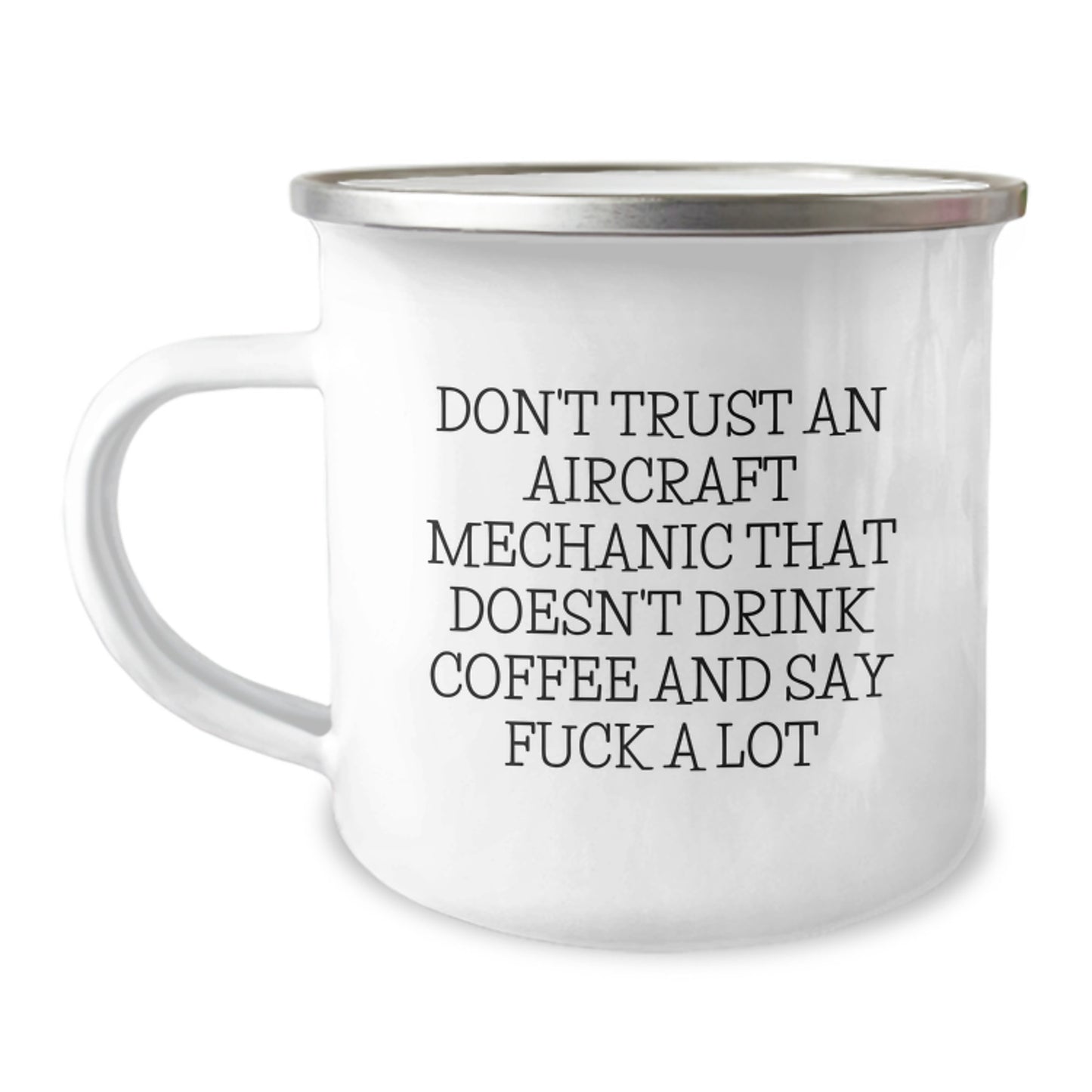 Aircraft Mechanic Funny Gift, Coffee Lovers Camping Mug, Gifts from Friends for Men, Unique Graduation Present - Image 1