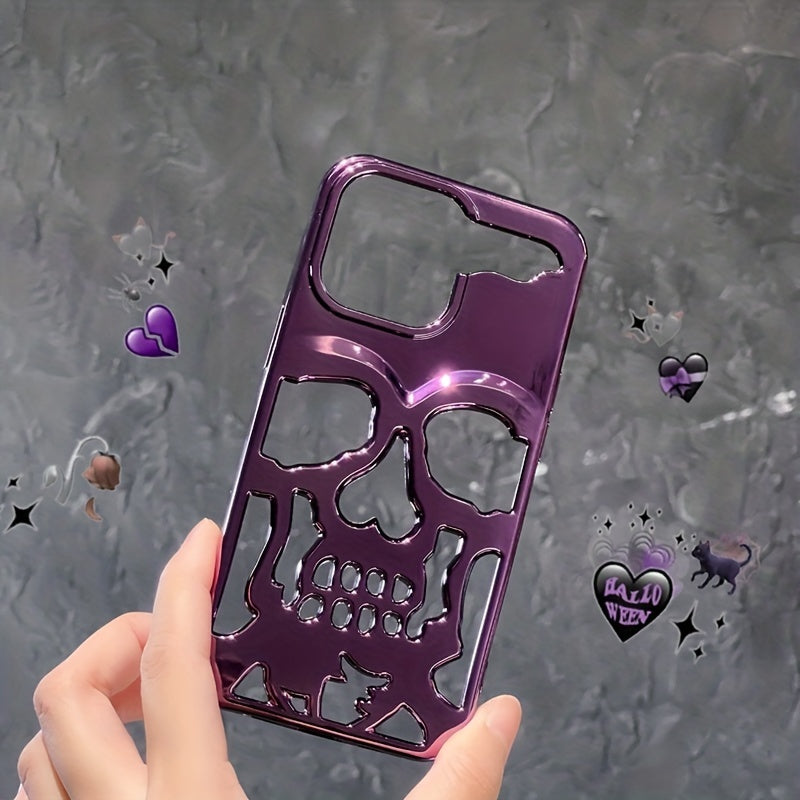 Hollow Skull Mobile Phone Case For IPhone14ProMax Soft Case 14 Protective Cover 14pro For iPhone 13Pro 11 Fashion 13promax Male 13 Female 12 For iPhone 12ProMax Cooling Model 12/11promax/ For iPhone 11
