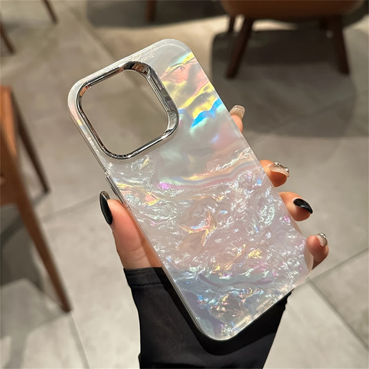 Sparkling Bling Glitter Seashell Phone Case - Dazzling Laser Dreamlike Design - Ultra-Smooth Crystal Clear Bumper Cover for IPhone 11/12/13/14 Pro Max/Plus - Glamorous & Protective