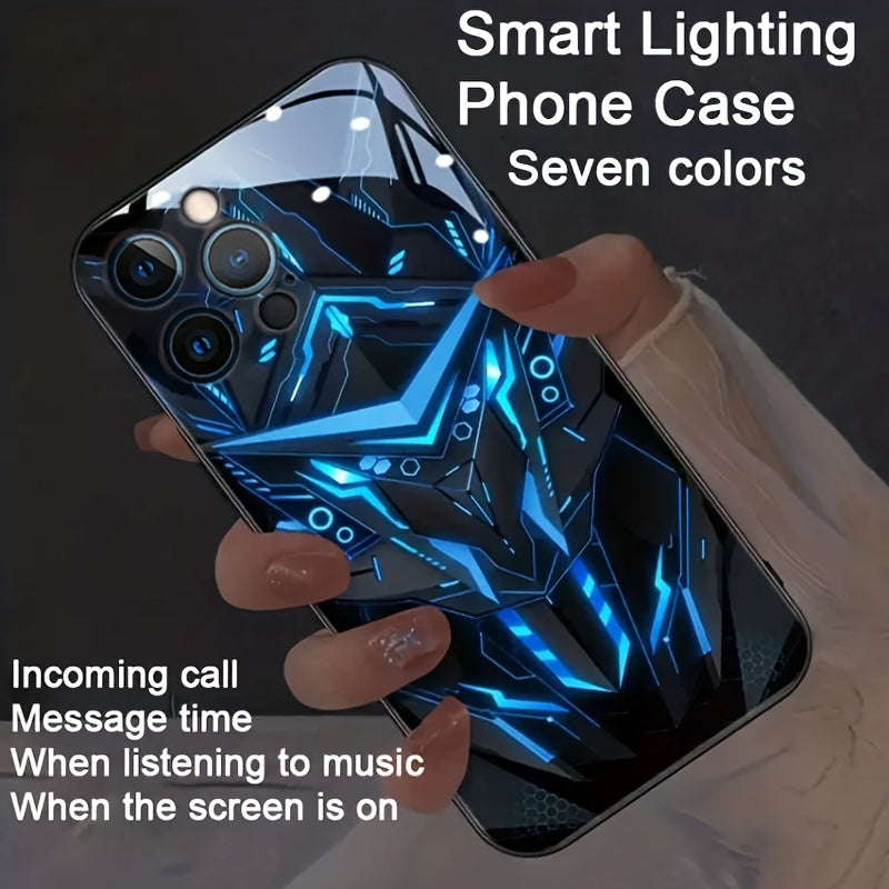 Multi-Color Voice Control To Electric Flashing Phone Case, Protective Case For Apple IPhone 14 13 12 Pro Max Plus