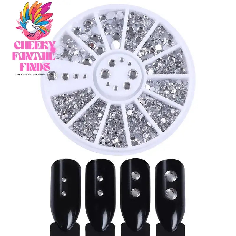 nail parts nail art glitter rhinestone Crystal gems jewelry Bead Manicure decoration accessories nail supplies for professionals Cheeky Fantail Finds
