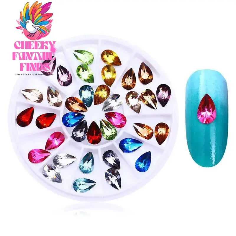 nail parts nail art glitter rhinestone Crystal gems jewelry Bead Manicure decoration accessories nail supplies for professionals Cheeky Fantail Finds
