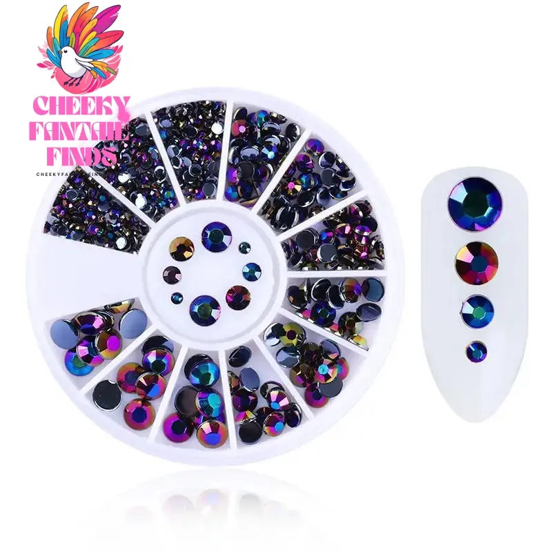 nail parts nail art glitter rhinestone Crystal gems jewelry Bead Manicure decoration accessories nail supplies for professionals Cheeky Fantail Finds