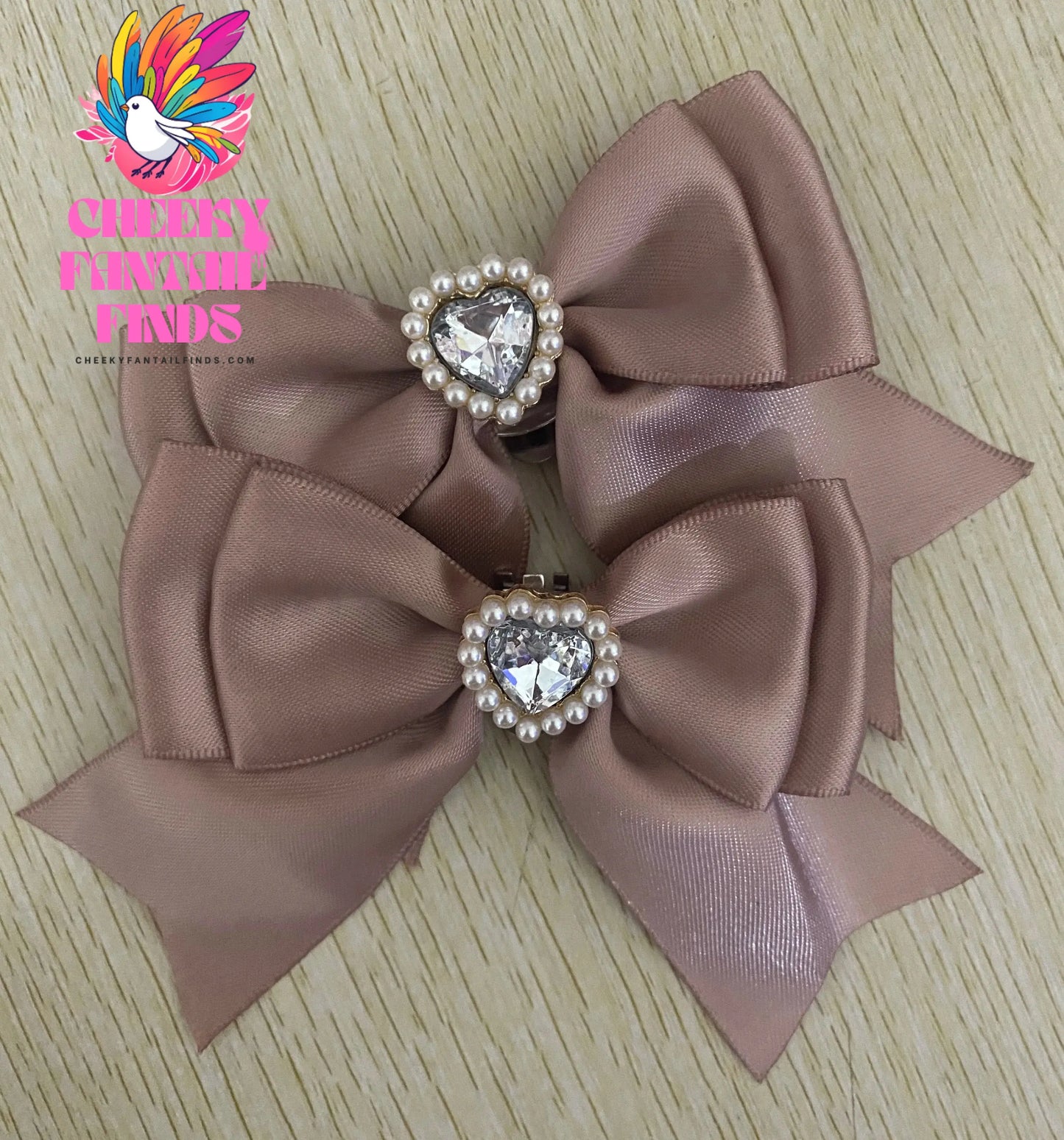 shoe charms pink black bow Designer clips for women's shoes lolita shoes accessories lady heart heel shoes decorations Cheeky Fantail Finds