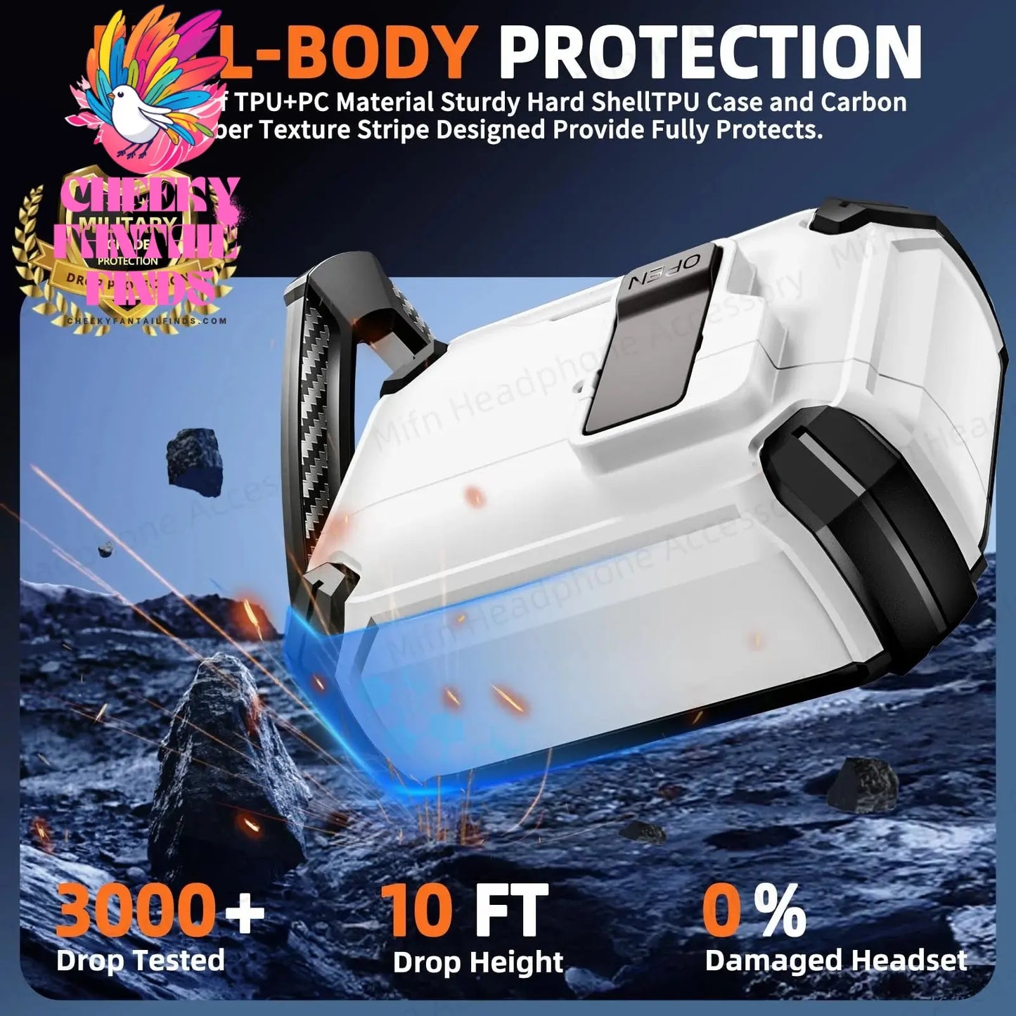 【with Invisible Phone Stand】Secure Lock Case for AirPods Pro Case Cover Magnetic Case For Apple AirPod 4 Wireless Charing Case Cheeky Fantail Finds