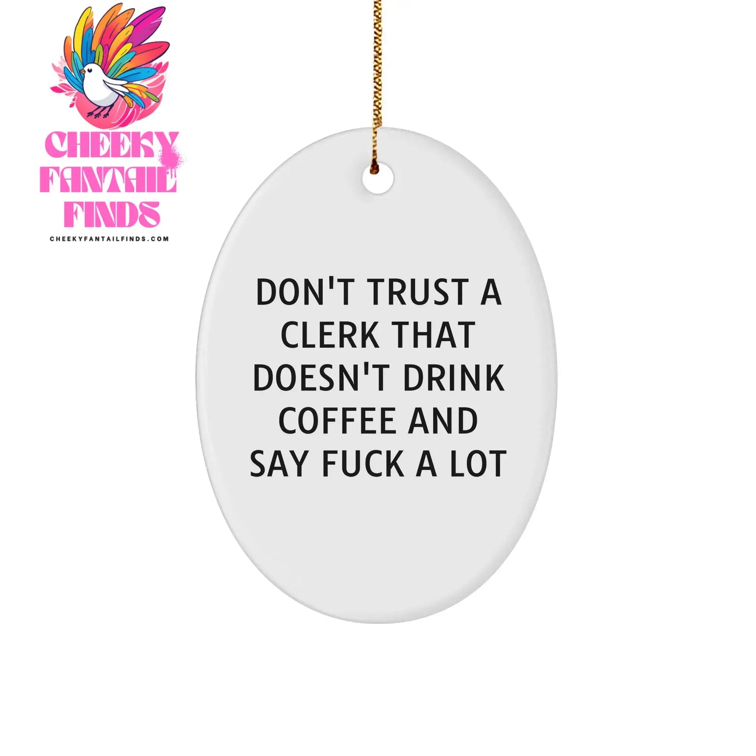 Clerk-Ornament Cheeky Fantail Finds