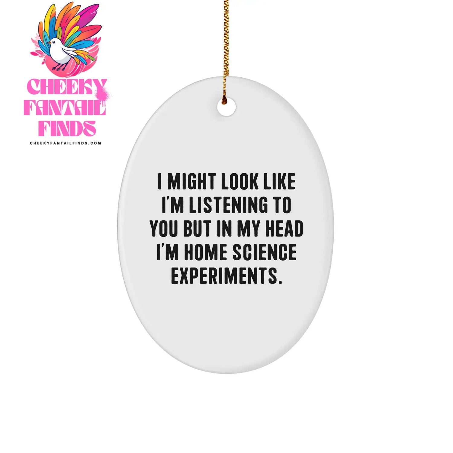 Science-Ornament Cheeky Fantail Finds