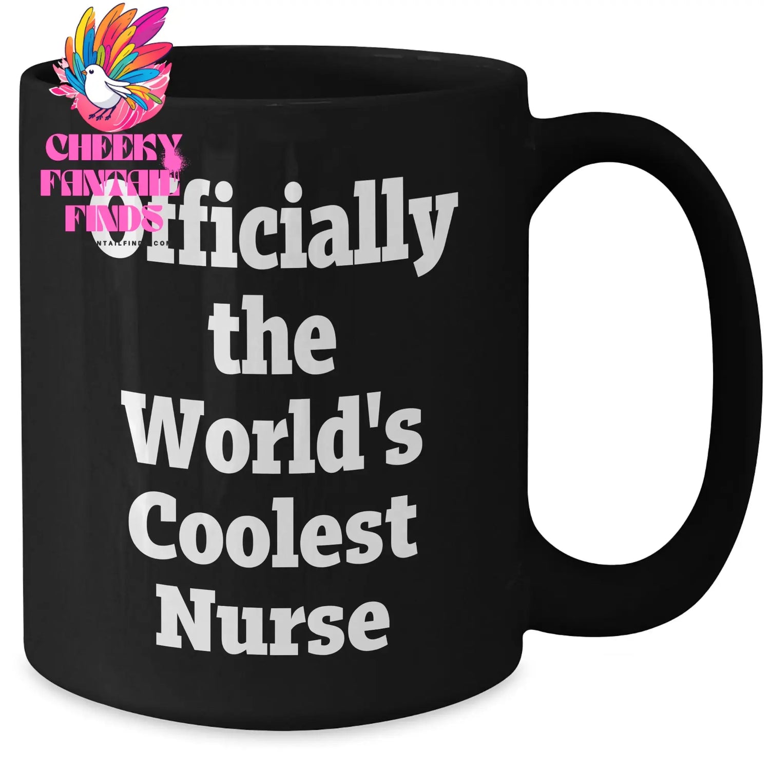 Nurse-Black-Coffee-Mug Cheeky Fantail Finds