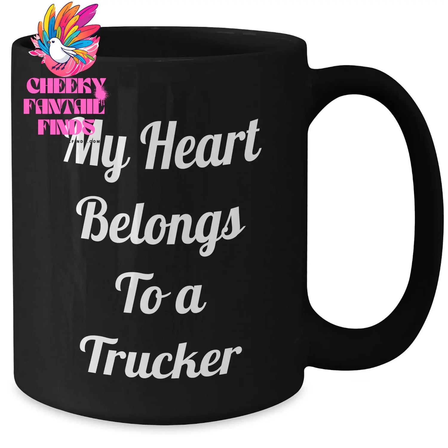 Trucker-Black-Coffee-Mug Cheeky Fantail Finds