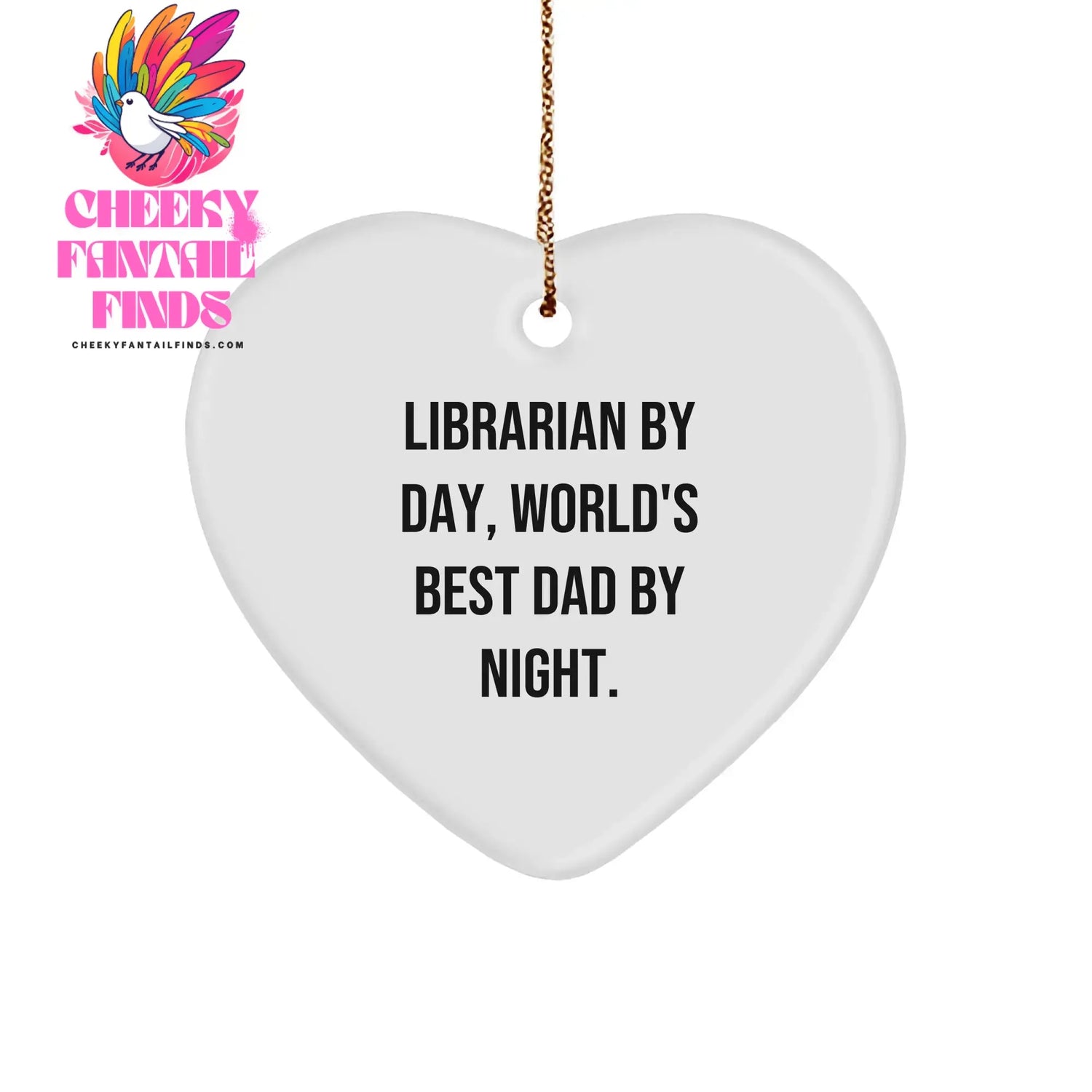 Librarian-Ornament Cheeky Fantail Finds