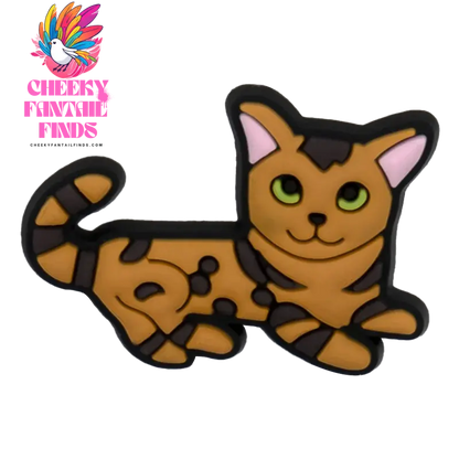 1/100pcs Cat Pin for Shoe Sphinx Orange Cat Black Cat Cute Shoe Charms for Women Girl Kids Sandal Accessories Buckle Decorations - Cheeky Fantail Finds