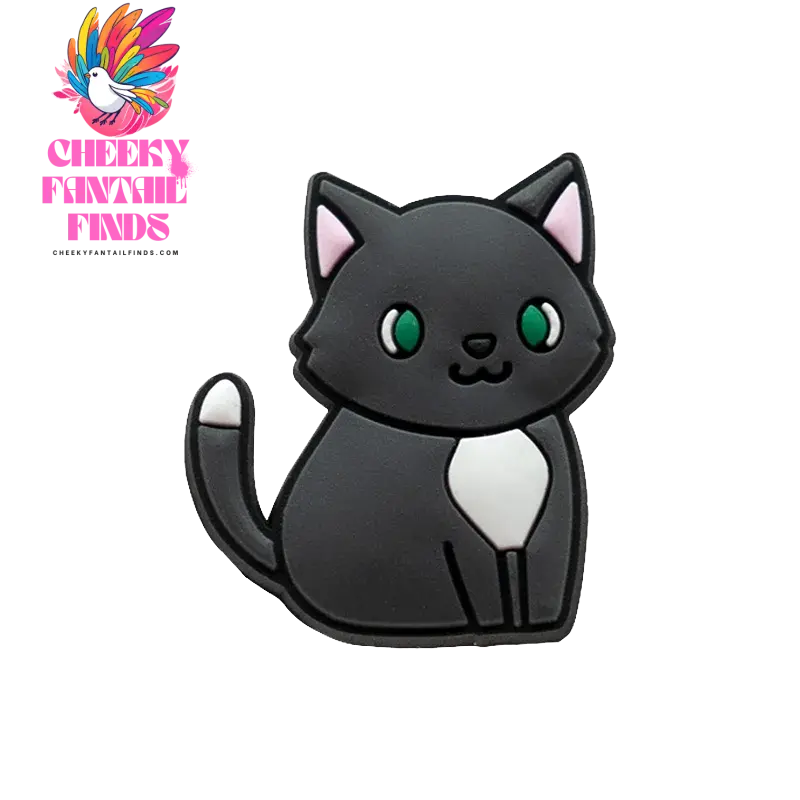 1/100pcs Cat Pin for Shoe Sphinx Orange Cat Black Cat Cute Shoe Charms for Women Girl Kids Sandal Accessories Buckle Decorations - Cheeky Fantail Finds