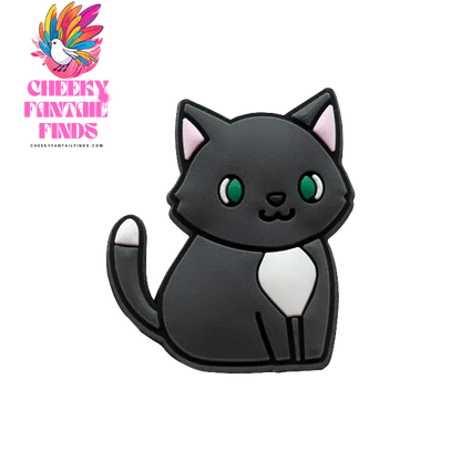 1/100pcs Cat Pin for Shoe Sphinx Orange Cat Black Cat Cute Shoe Charms for Women Girl Kids Sandal Accessories Buckle Decorations - Cheeky Fantail Finds