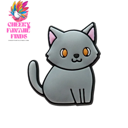 1/100pcs Cat Pin for Shoe Sphinx Orange Cat Black Cat Cute Shoe Charms for Women Girl Kids Sandal Accessories Buckle Decorations - Cheeky Fantail Finds