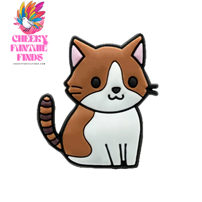 1/100pcs Cat Pin for Shoe Sphinx Orange Cat Black Cat Cute Shoe Charms for Women Girl Kids Sandal Accessories Buckle Decorations - Cheeky Fantail Finds