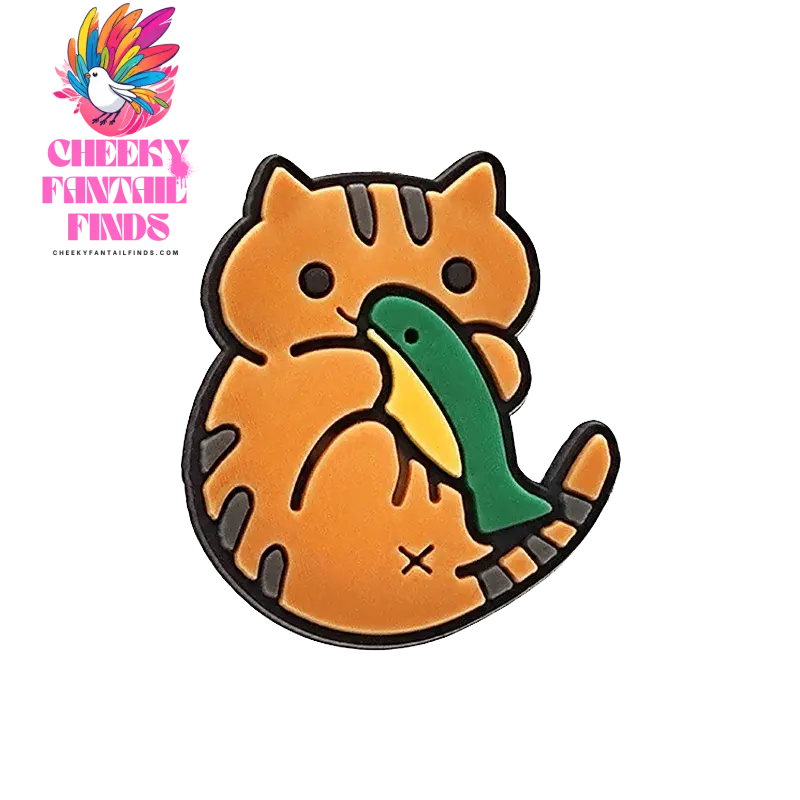 1/100pcs Cat Pin for Shoe Sphinx Orange Cat Black Cat Cute Shoe Charms for Women Girl Kids Sandal Accessories Buckle Decorations - Cheeky Fantail Finds