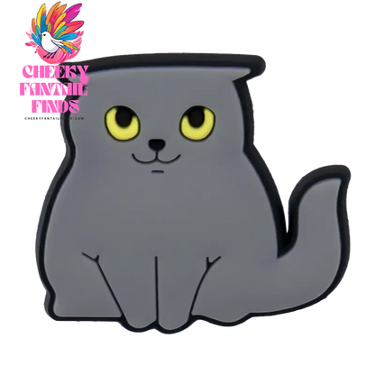1/100pcs Cat Pin for Shoe Sphinx Orange Cat Black Cat Cute Shoe Charms for Women Girl Kids Sandal Accessories Buckle Decorations - Cheeky Fantail Finds