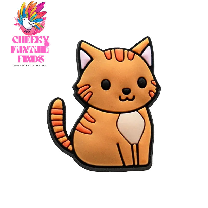 1/100pcs Cat Pin for Shoe Sphinx Orange Cat Black Cat Cute Shoe Charms for Women Girl Kids Sandal Accessories Buckle Decorations - Cheeky Fantail Finds