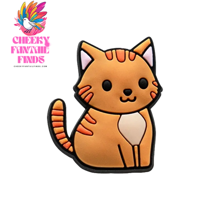 1/100pcs Cat Pin for Shoe Sphinx Orange Cat Black Cat Cute Shoe Charms for Women Girl Kids Sandal Accessories Buckle Decorations - Cheeky Fantail Finds