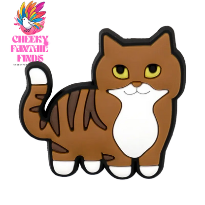 1/100pcs Cat Pin for Shoe Sphinx Orange Cat Black Cat Cute Shoe Charms for Women Girl Kids Sandal Accessories Buckle Decorations - Cheeky Fantail Finds