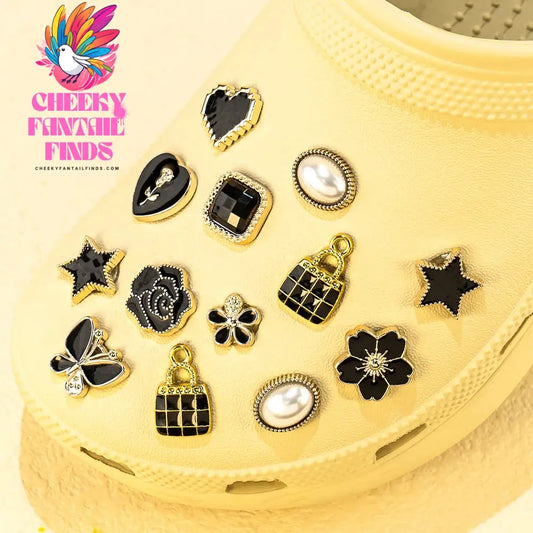 1-10pcs Acrylic Shoe Charms Y2K Shoe Decorations Pins for Sandal Vintage Accessories Pearls Clog Buckles for Women Girls Gifts - Cheeky Fantail Finds