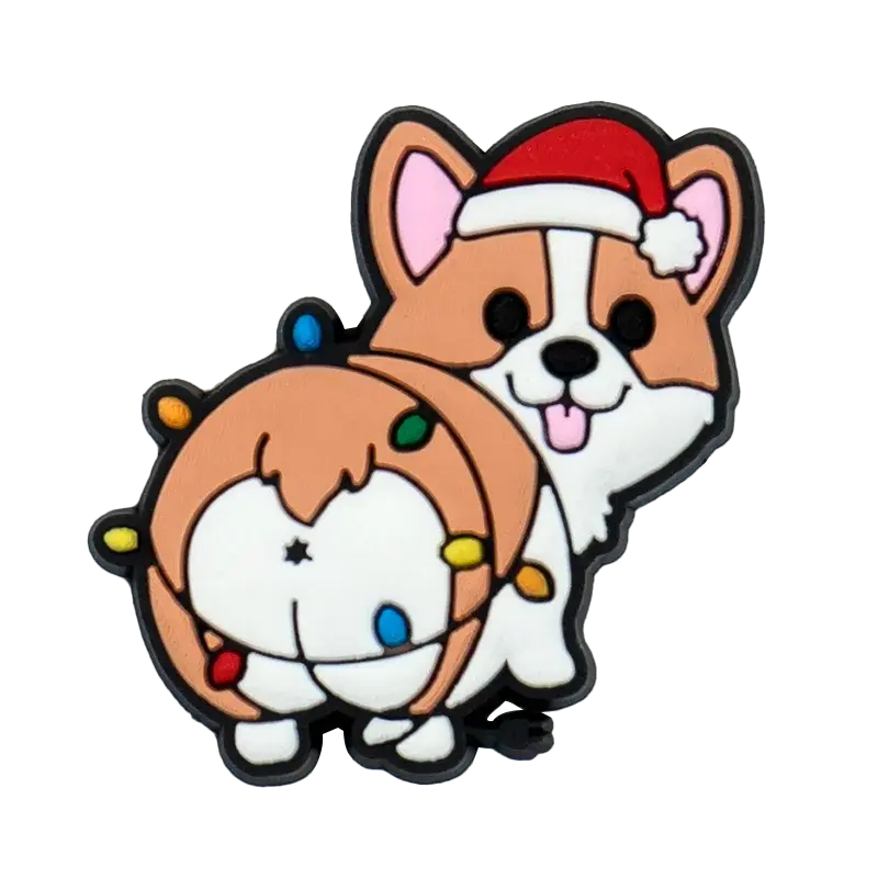 1/10pcs Christmas Animal Pins for Kids Men Women Shoe Charms Xmas Hat Deer Cat Dog Party Accessories Shoe Decorations Buckle - Cheeky Fantail Finds