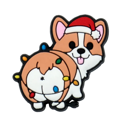 1/10pcs Christmas Animal Pins for Kids Men Women Shoe Charms Xmas Hat Deer Cat Dog Party Accessories Shoe Decorations Buckle - Cheeky Fantail Finds
