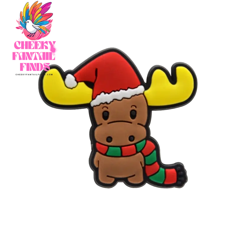 1/10pcs Christmas Animal Pins for Kids Men Women Shoe Charms Xmas Hat Deer Cat Dog Party Accessories Shoe Decorations Buckle - Cheeky Fantail Finds