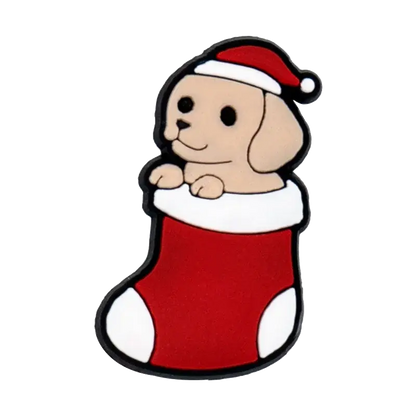 1/10pcs Christmas Animal Pins for Kids Men Women Shoe Charms Xmas Hat Deer Cat Dog Party Accessories Shoe Decorations Buckle - Cheeky Fantail Finds