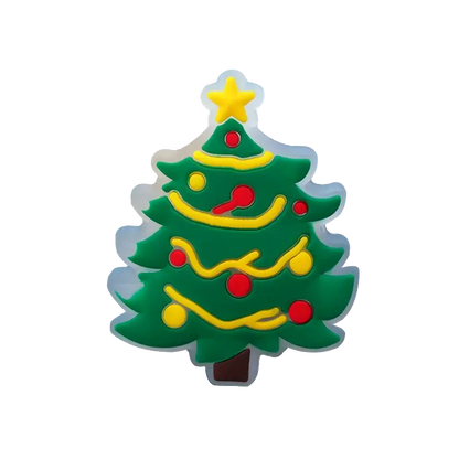 1/10pcs LED Pins for Kids Christmas Hat Tree Santa Lighted Charms Accessories Decorations Buckle Ornament Boy Girl Shoe Charm - Cheeky Fantail Finds