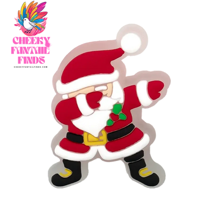 1/10pcs LED Pins for Kids Christmas Hat Tree Santa Lighted Charms Accessories Decorations Buckle Ornament Boy Girl Shoe Charm - Cheeky Fantail Finds