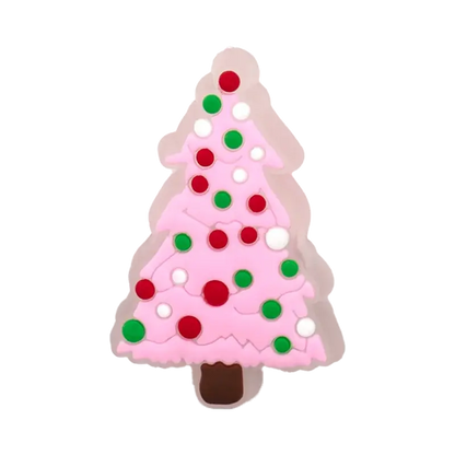 1/10pcs LED Pins for Kids Christmas Hat Tree Santa Lighted Charms Accessories Decorations Buckle Ornament Boy Girl Shoe Charm - Cheeky Fantail Finds