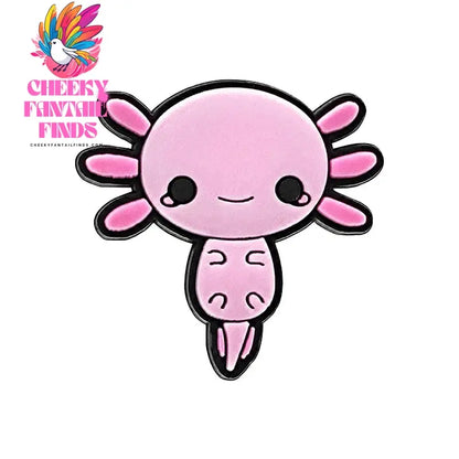 1/10pcs PVC Funny Salamander Shoe Charms Cartoon Pink Animal Shoe Decorations Pins for Women Girl Kids Sandal Accessories Gifts - Cheeky Fantail Finds