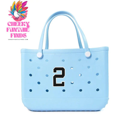 1-10pcs PVC Number DIY Bag Charms Decorative for with Hole Tote Bag Accessories Decorations Pins Buckles for Girl Women Hand Bag - Cheeky Fantail Finds