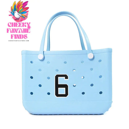 1-10pcs PVC Number DIY Bag Charms Decorative for with Hole Tote Bag Accessories Decorations Pins Buckles for Girl Women Hand Bag - Cheeky Fantail Finds