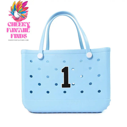 1-10pcs PVC Number DIY Bag Charms Decorative for with Hole Tote Bag Accessories Decorations Pins Buckles for Girl Women Hand Bag - Cheeky Fantail Finds