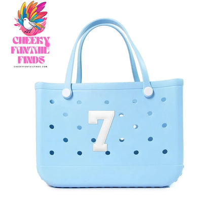 1-10pcs PVC Number DIY Bag Charms Decorative for with Hole Tote Bag Accessories Decorations Pins Buckles for Girl Women Hand Bag - Cheeky Fantail Finds