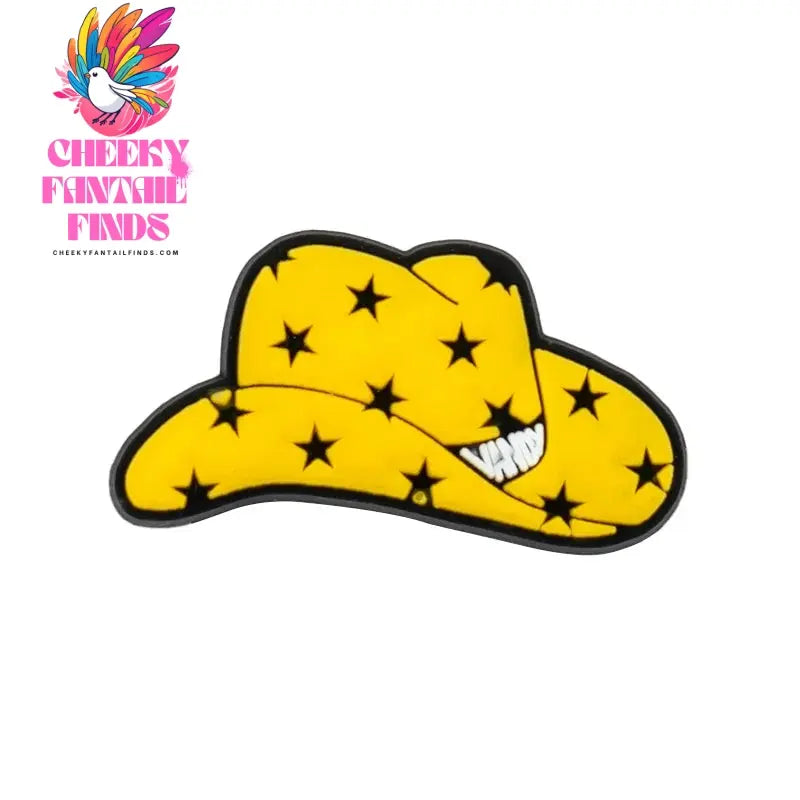 1/11/12 PVC Western Cowboy Shoe Charms Cowgirl Hat Shoe Decorations Pins for Men Women Star Heart Sandal Accessories Ornament - Cheeky Fantail Finds