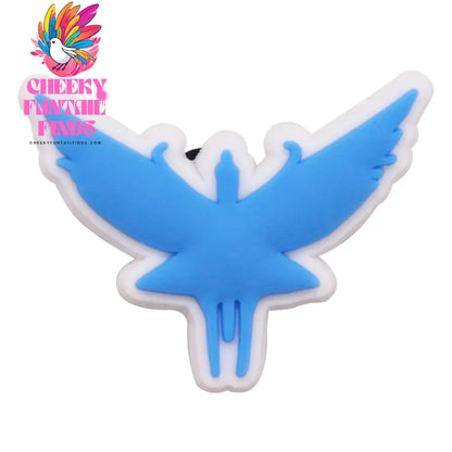 1-12Pcs Blue Avatar The Way of Water Shoe Buckle Charms Man Movie Cheeky Fantail Finds