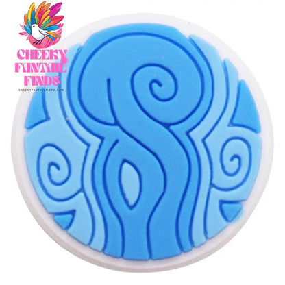 1-12Pcs Blue Avatar The Way of Water Shoe Buckle Charms Man Movie Cheeky Fantail Finds