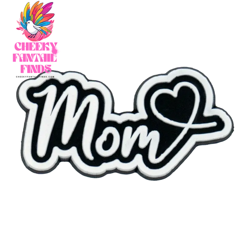 1/12pcs Mom Life Shoe Charms for Women Shoe Decorations Pink Heart Pins for Mother Buckle MaMa Sandal Accessories Ornament - Cheeky Fantail Finds