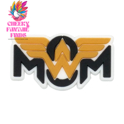 1/12pcs Mom Life Shoe Charms for Women Shoe Decorations Pink Heart Pins for Mother Buckle MaMa Sandal Accessories Ornament - Cheeky Fantail Finds