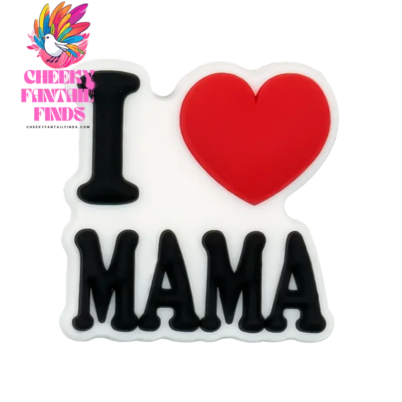 1/12pcs Mom Life Shoe Charms for Women Shoe Decorations Pink Heart Pins for Mother Buckle MaMa Sandal Accessories Ornament - Cheeky Fantail Finds