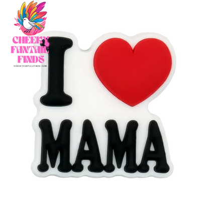 1/12pcs Mom Life Shoe Charms for Women Shoe Decorations Pink Heart Pins for Mother Buckle MaMa Sandal Accessories Ornament - Cheeky Fantail Finds