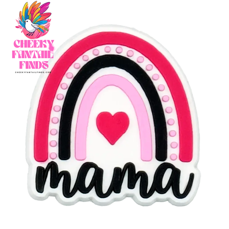 1/12pcs Mom Life Shoe Charms for Women Shoe Decorations Pink Heart Pins for Mother Buckle MaMa Sandal Accessories Ornament - Cheeky Fantail Finds